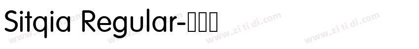 Sitqia Regular字体转换